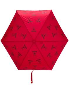 Moschino logo-print umbrella