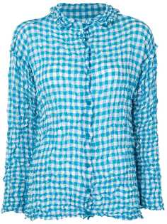 Issey Miyake Cauliflower топ Check Meringue