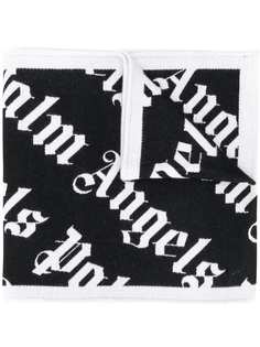 Palm Angels jacquard multi-logo scarf
