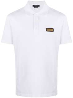 Versace logo-plaque polo shirt