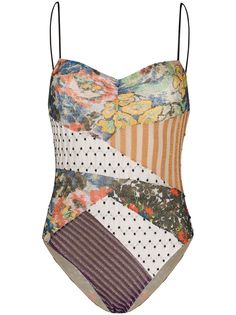 Missoni Mare купальник в технике пэчворк с принтом