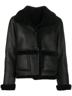Tory Burch куртка с подкладкой из овчины