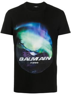 Balmain футболка с принтом Northern Lights