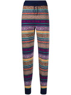 M Missoni брюки с кулиской и геометричным узором