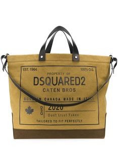 Dsquared2 объемная сумка-тоут с логотипом