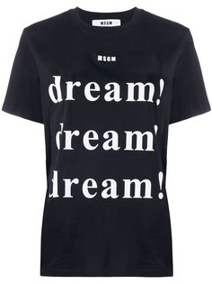 MSGM футболка с принтом Dream