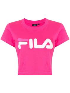 Fila logo-print cropped T-shirt