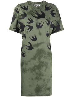 McQ Alexander McQueen платье-футболка с принтом