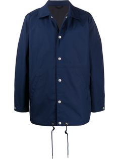 Kenzo куртка с заостренным воротником и логотипом