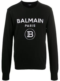 Balmain logo-print sweatshirt