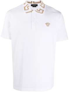 Versace Greca collar polo shirt