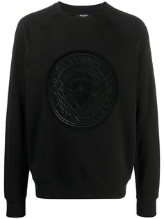 Balmain embossed logo sweatshirt