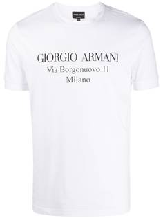 Giorgio Armani футболка с логотипом