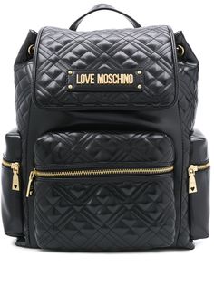 Love Moschino стеганый рюкзак с логотипом
