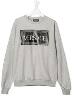 Young Versace TEEN logo print T-shirt