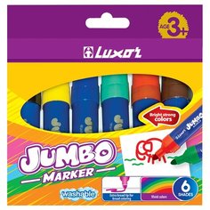 Luxor Набор фломастеров Jumbo 6