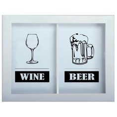 Копилка для пробок двойная Дубравия KD-024-166 белый