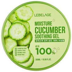Гель для тела Lebelage увлажняющий успокаивающий с экстрактом огурца Moisture Cucumber Soothing Gel, 300 мл
