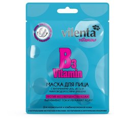 Vilenta маска против несовершенства кожи Vitamin B3 с микроводорослями Spirulina, 28 г