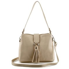 Сумка кросс-боди Afina 401, натуральная кожа, сахара