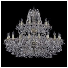 Люстра Bohemia Ivele Crystal 1409 1409/20+10/360/2d/G, E14, 1200 Вт