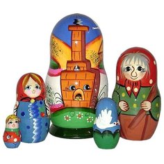 Матрешка Бэмби Гуси-лебеди, Р-45/741, 5 кукол БЕМБi