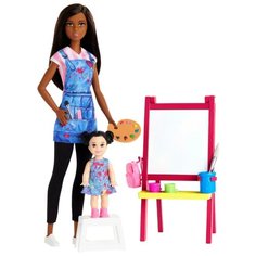 Игровой набор Barbie You can be Учитель рисования брюнетка, GJM30