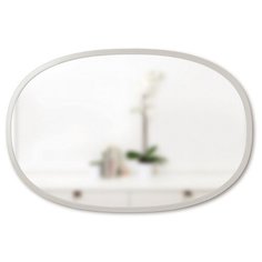 Зеркало Umbra Hub 91х61 см серое в раме