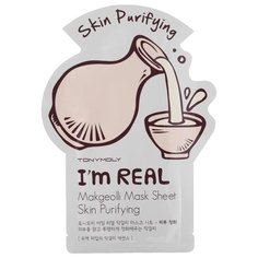 TONY MOLY тканевая маска I’m Real Makgeolli очищающая, 21 г