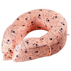 Подушка для шеи ROUTEMARK Мемо Комфорт, Коты и порядок