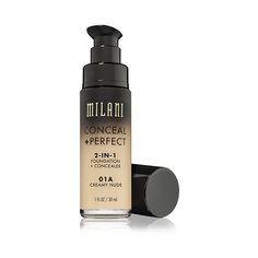 Milani Тональное средство Conceal + Perfect 2-in-1 Foundation + Concealer, 30 мл, оттенок: 01A Creamy Nude