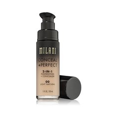 Milani Тональное средство Conceal + Perfect 2-in-1 Foundation + Concealer, 30 мл, оттенок: 00 Light Natural