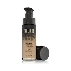 Milani Тональное средство Conceal + Perfect 2-in-1 Foundation + Concealer, 30 мл, оттенок: 03 light beige