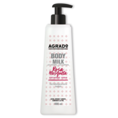 Молочко для тела Agrado Rosehip Body Milk увлажняющее с маслом шиповника для всех типов кожи, 400 мл