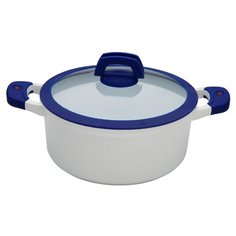 Кастрюля GIPFEL SMART 5 л, белый/синий