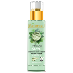 Bielenda Botanical Clays Vegan Serum Booster with Green Clay Сыворотка-бустер для лица с зеленой глиной, 30 мл
