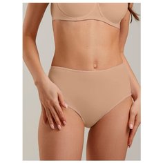 Дефиле Трусы слипы с высокой посадкой, размер 2, бежевый