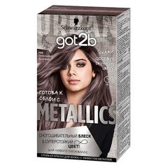 Schwarzkopf got2b Metallics Тонирующая краска для волос, M83 пепельный лиловый