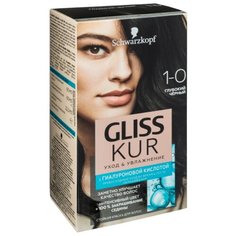 Schwarzkopf Gliss Kur Уход & Увлажнение, 1-0 глубокий чёрный