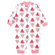 Комбинезон Веселый Малыш размер 92, красный/белый