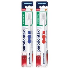Зубная щетка Parodontax Interdental, красный/синий, 2 уп.