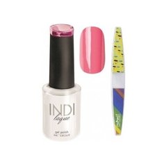 Набор для маникюра Runail пилка для ногтей и гель-лак INDI laque, оттенок 3070