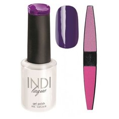 Набор для маникюра Runail пилка для ногтей и гель-лак INDI laque, оттенок 3084