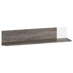 Полка Woodcraft Ривьера 95х20 см , венге винтаж/белый альпийский матовый
