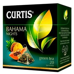 Чай зеленый Curtis Bahama Nights в пирамидках , 20 шт.