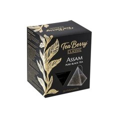 Чай черный TeaBerry Ассам в пирамидках , 40 г , 20 шт.