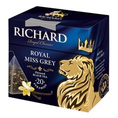 Чай черный Richard Royal miss grey в пирамидках , 20 шт.