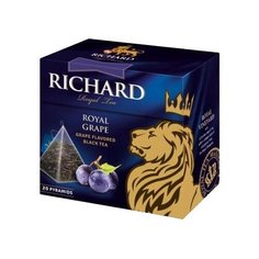 Чай черный Richard Royal grape в пирамидках