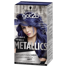 Schwarzkopf got2b Metallics Тонирующая краска для волос, M67 сапфировый синий