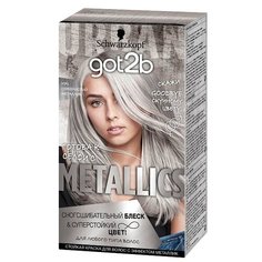 Schwarzkopf got2b Metallics Тонирующая краска для волос, M71 серебристый металлик